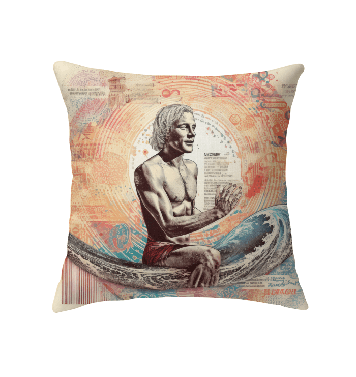 Surfing Tribe Throw Pillow - Beyond T-shirts