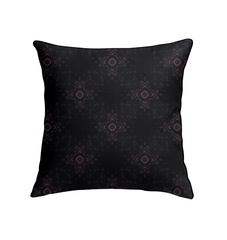 Elegant moonlit night pattern on Kirigami indoor pillow.