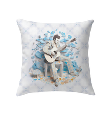 Blossom Whispers pillow adding a touch of elegance to modern home decor.