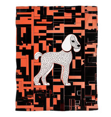 Whimsical Woofing Night Duvet Cover