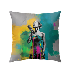 Abstraction Tranquility Outdoor Pillow