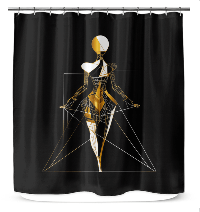 Haute Couture Haven Shower Curtain - Beyond T-shirts