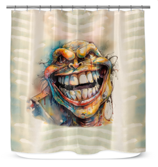 Rapper's Rhythmic Rain Shower Curtain