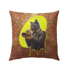 Playful Pawprints Cat Outdoor Pillow