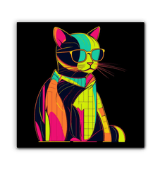 Elegant Feline Canvas Art - Beyond T-shirts