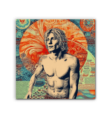 Surfing Harmony Canvas Art Print - Beyond T-shirts