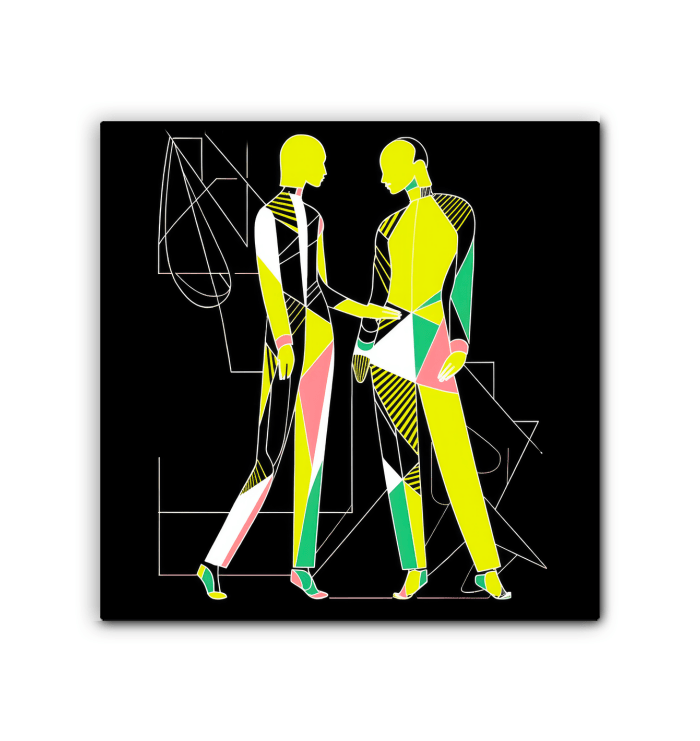 Chic Couture Abstract Art Canvas - Beyond T-shirts