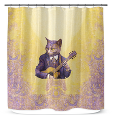 Dapper Cats Shower Curtain - Bathroom Decor Inspiration.