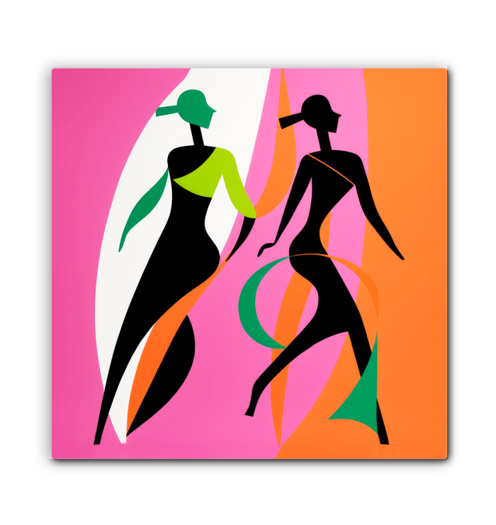 Chic Couture Abstract Expressionism Canvas - Beyond T-shirts