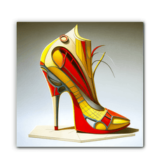 Stepping into Tomorrow - Futuristic Shoe Canvas - Beyond T-shirts