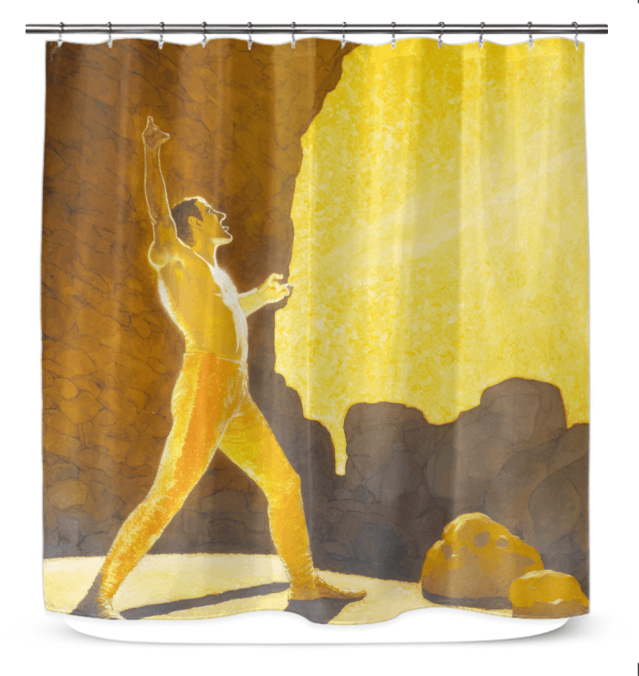 SurArt 104 shower curtain featuring elegant design, perfect for enhancing your bathroom ambiance.