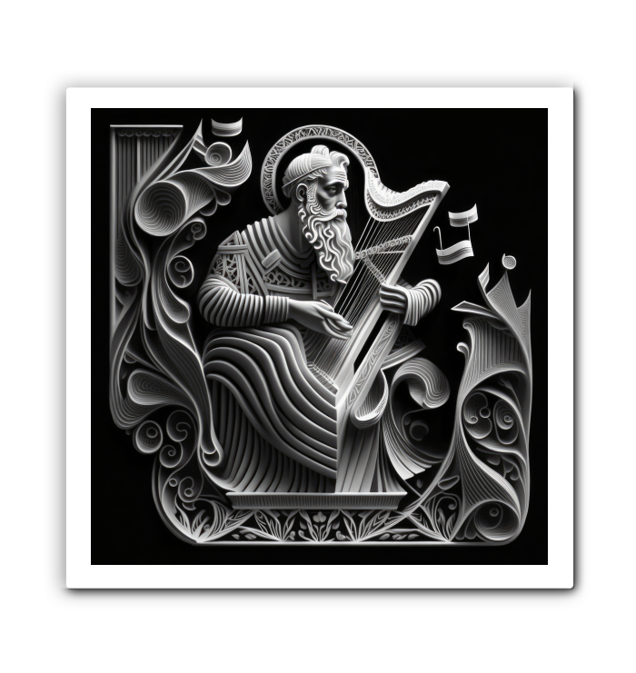 Canvas print of Latin musical instruments in abstract form.