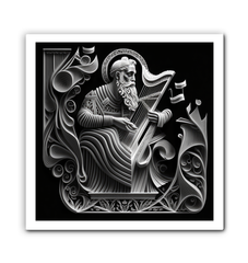 Canvas print of Latin musical instruments in abstract form.