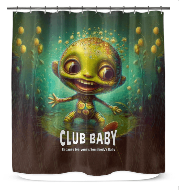Elegant CB3-81 shower curtain enhancing bathroom decor.