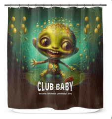 Elegant CB3-81 shower curtain enhancing bathroom decor.