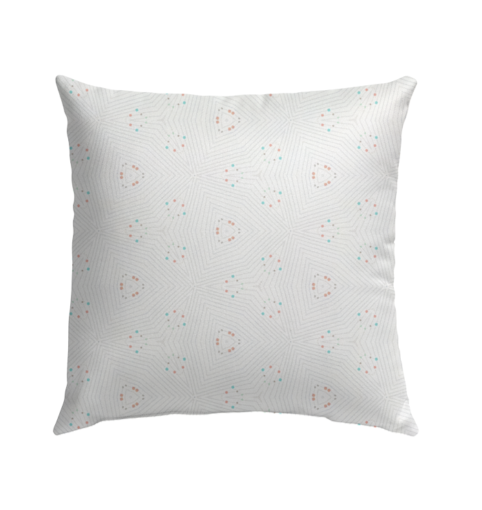 Durable outdoor pillow featuring a serene sunflower pattern.