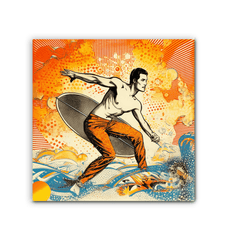 Surfing 1 05 Wrapped Canvas - Beyond T-shirts