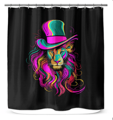 Roaring Lion Pride Shower Curtain - Beyond T-shirts