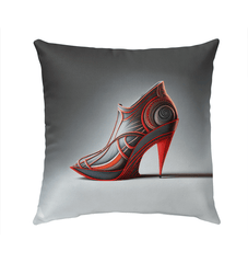 Futurist Footprints Patio Cushion - Beyond T-shirts