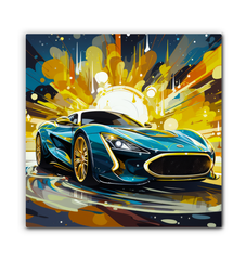 Sunset Boulevard Cruise Wrapped Canvas