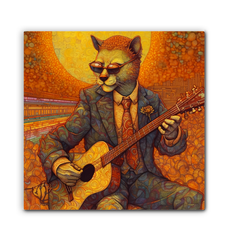 Kitty Cat Serenity Wrapped Canvas