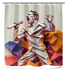 Classical Canvas Musical Shower Curtain