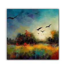 Sun-kissed Fields of Wheat Wrapped Canvas