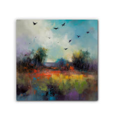 Serene River Reflections Wrapped Canvas