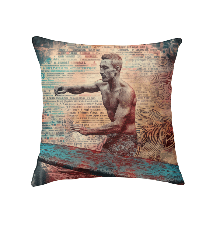 Surfing Elegance Indoor Pillow - Beyond T-shirts