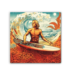 Surfing Symphony Canvas Art - Beyond T-shirts