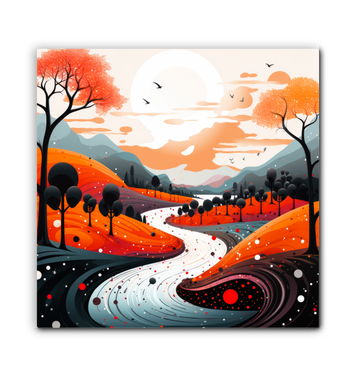 Serene Savannah African Landscape Canvas