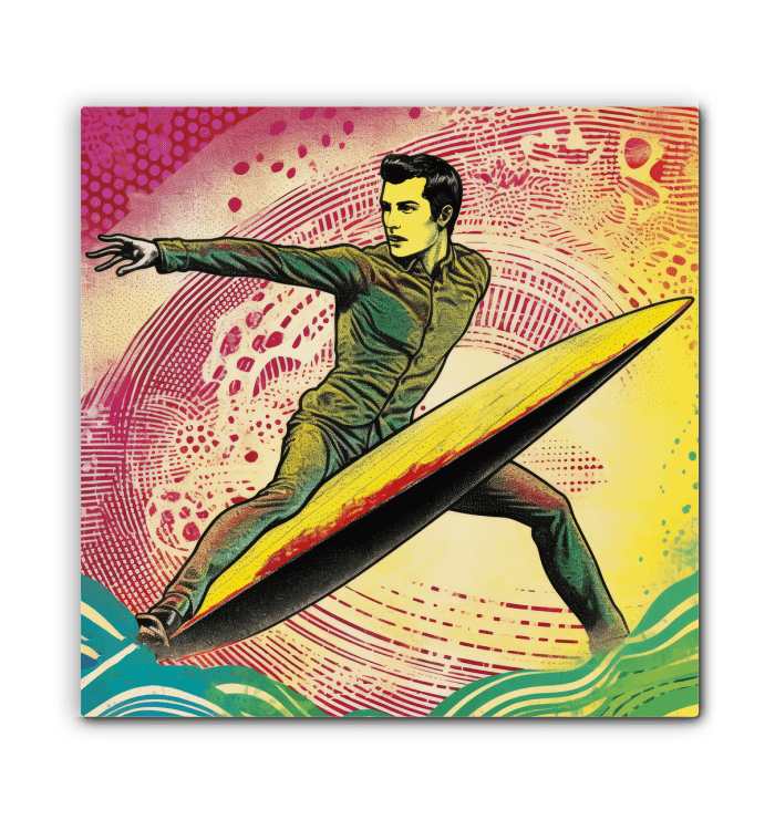 Surfing 1 09 Wrapped Canvas - Beyond T-shirts