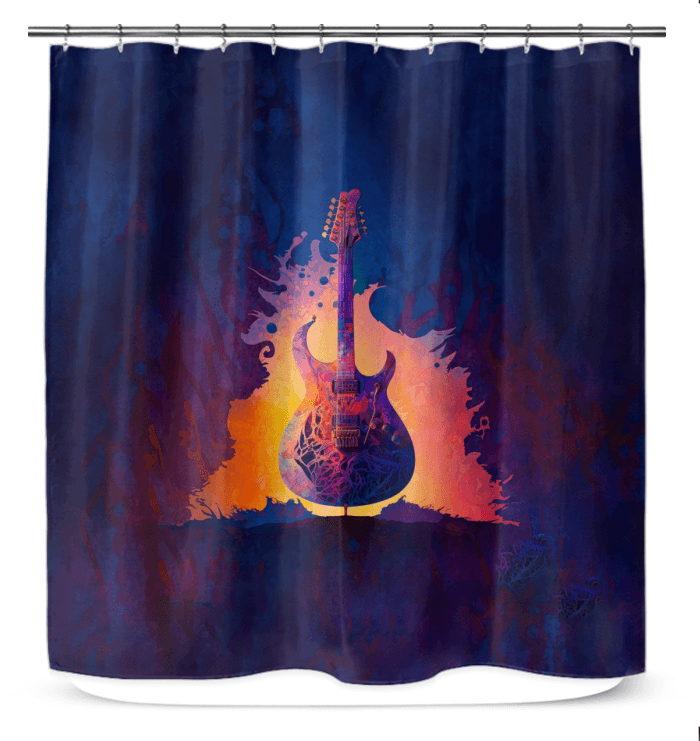 Bath-Time Concert: Musical Notes Shower Curtain - Beyond T-shirts