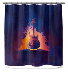 Bath-Time Concert: Musical Notes Shower Curtain - Beyond T-shirts