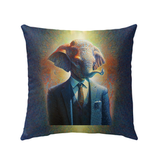 Majestic Elephant Parade Outdoor Pillow