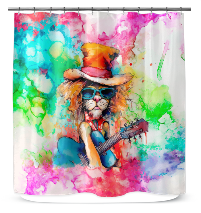 Violinist's Velvety Vapors Shower Curtain