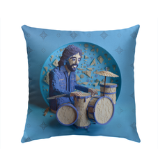 Stylish Tranquil Pond Pillow adding a serene touch to outdoor living spaces