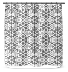 Modern Kaleidoscope Shower Curtain