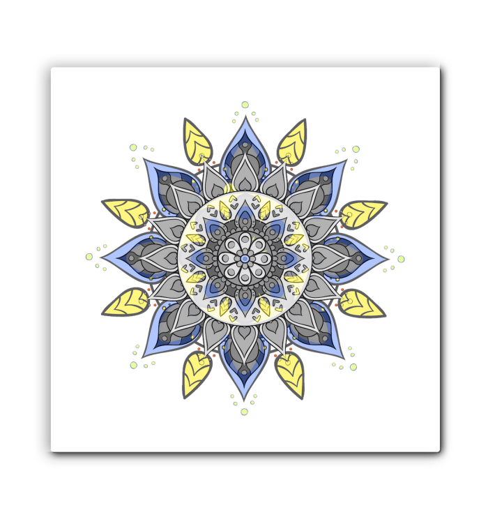 Mandala Bloom Stained Glass Panel - Beyond T-shirts