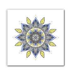 Mandala Bloom Stained Glass Panel - Beyond T-shirts