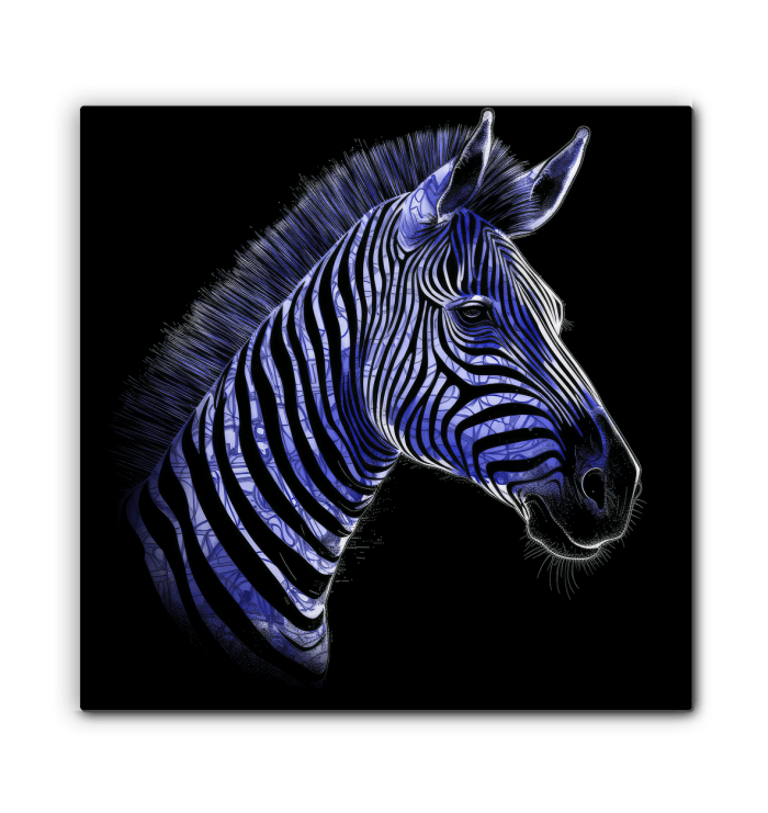 Zebra Grazing Serenity Canvas - Beyond T-shirts