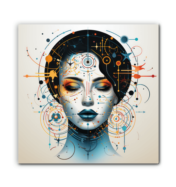 Abstract Elegance Unveiled: Women's Canvas Art - Beyond T-shirts