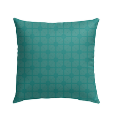 Vibrant outdoor pillow with daisy pattern for garden decor