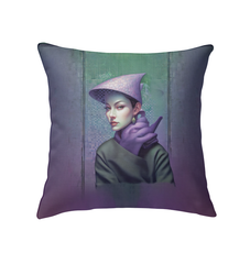 Artistic Flair Indoor Pillow on modern sofa