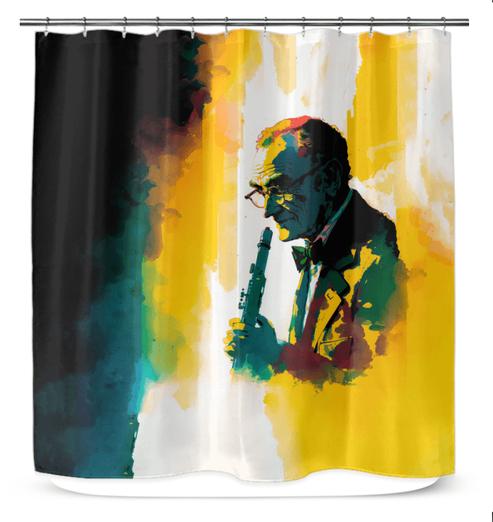 Tune into Luxury: Premium Music Shower Curtain - Beyond T-shirts