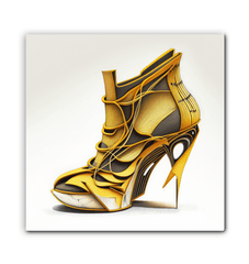 Unveiling Futurism: Shoe Inspired Canvas Art - Beyond T-shirts