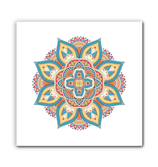 Floral Mandala Harmony Metal Art - Beyond T-shirts