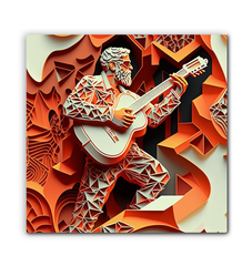 Melodic Muse Wrapped Canvas