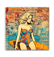 Surfing 1 23 Wrapped Canvas - Beyond T-shirts