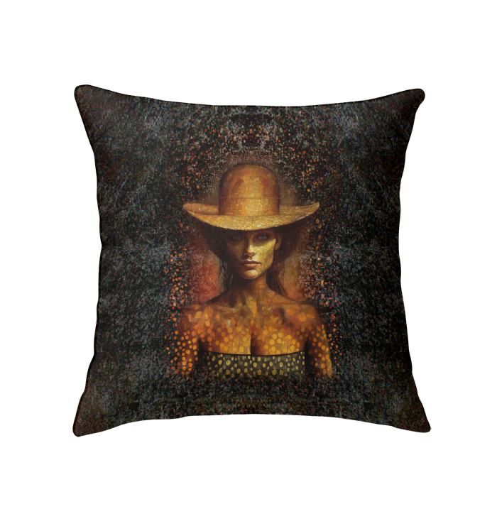 Stylish indoor pillow on sofa, Contemporary Fusion design